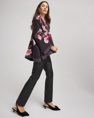 Chico's - Short Floral Kimono