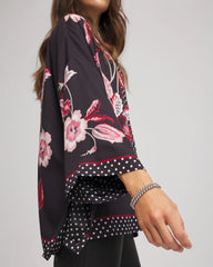 Chico's - Short Floral Kimono