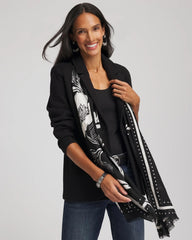Chico's - Floral Woven Oblong Scarf