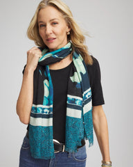 Chico's - Glacier Colorblock Oblong Scarf