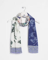 Chico's - Colorblock Floral-Print Oblong Scarf