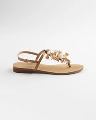 Chico's - Beach Seashell T-Strap Sandals