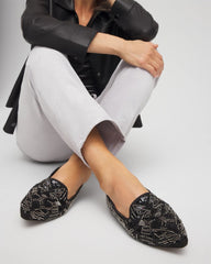 Chico's - Gwyn Art Deco Beaded Flats