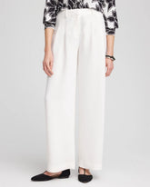 Chico's - Petite Crepe Pleated Relaxed Pants