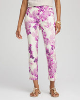 Chico's - Petite Floral Brigitte™ Pull-On Slim Cropped Pants