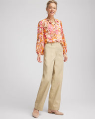 Chico's - Petite Canvas Cargo Wide-Leg Pants