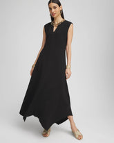 Chico's - Petite Trapunto Placket Midi Dress