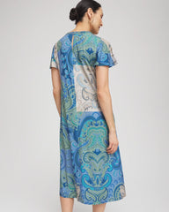 Chico's - Petite Trapunto Midi Jersey-Knit Dress