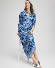 Chico's - Petite Long Sleeved Jersey Maxi Dress