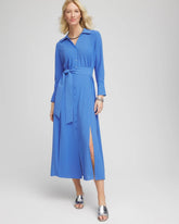 Chico's - Belted Split Hem Maxi Shirtdress