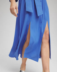 Chico's - Belted Split Hem Maxi Shirtdress