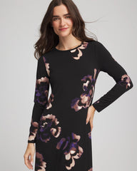 Chico's - Petite Floral Boatneck Column Maxi Dress