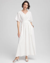 Chico's - Metallic Striped Maxi Dress