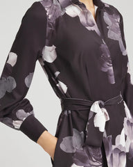 Chico's - Petite Floral Print Maxi Shirt Dress