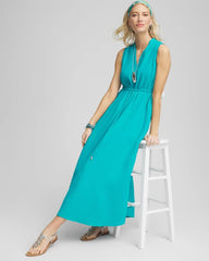 Chico's - Petite Sleeveless Gauze Maxi Dress