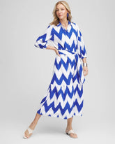 Chico's - Petite Chevron Striped Shirtdress