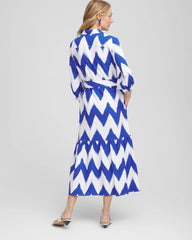 Chico's - Petite Chevron Striped Shirtdress
