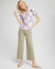 Chico's - Petite Pull-On Wide-Leg Cropped Jeans