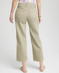 Chico's - Petite Pull-On Wide-Leg Cropped Jeans