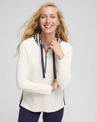 Chico's - Zenergy® Double-Knit Stripe Hood Tunic