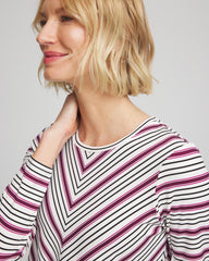 Chico's - Zenergy® Soft Brushed Striped Top