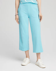 Chico's - Zenergy® French Terry Gauze-Inset Cropped Pants