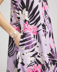 Chico's - Zenergy® Floral Palms Lightweight Midi Dress