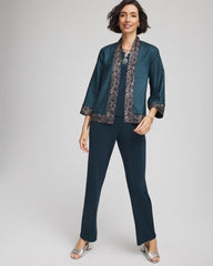 Chico's - Travelers™ Collection Crystal Crushed Reversible Jacket