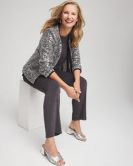 Chico's - Travelers™ Collection Refined Sequins Netted Jacket