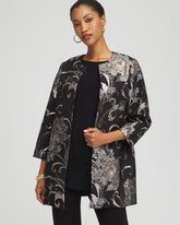 Chico's - Travelers™ Collection Jacquard Floral Shine Jacket