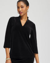 Chico's - Travelers™ Velvet V-Neck Kimono Sleeve Top