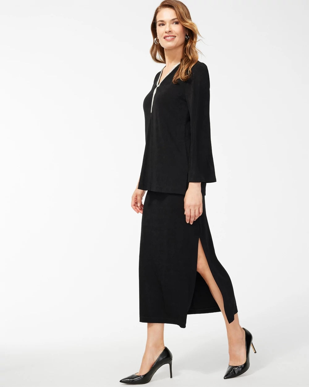 Chico's - Travelers™ Side-Slit Maxi Skirt