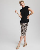 Chico's - Travelers™ No Tummy Animal-Print Pencil Skirt