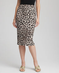 Chico's - Travelers™ No Tummy Animal-Print Pencil Skirt