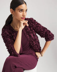 Chico's - Travelers™ Collection Textured Rosette Jacket