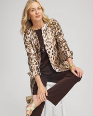 Chico's - Travelers™ Collection Animal Jacquard Jacket