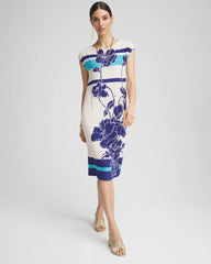 Chico's - Travelers™ Wildflower Cap-Sleeved Column Dress
