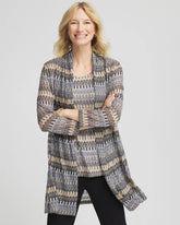 Chico's - Travelers™ Knit Chevron Open-Front Cardigan