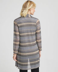 Chico's - Travelers™ Knit Chevron Open-Front Cardigan