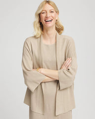 Chico's - Travelers™ Collection Metallic Knit Cardigan