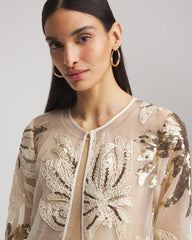 Chico's - Travelers™ Collection Sequin-Mesh Jacket