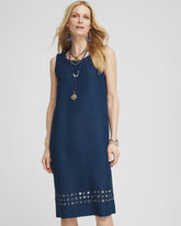 Chico's - Travelers™ Sleeveless Crushed Cutout-Hem Dress
