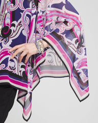 Chico's - Travelers™ Paisley Chiffon Layered Top