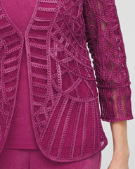 Chico's - Travelers™ Collection Embroidered Lace Cutwork Jacket