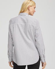 Chico's - No Iron™ Lurex Striped Shirt