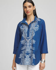 Chico's - No Iron™ Paisley Buttonback Tunic