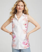 Chico's - No Iron™ Tropical Floral Sleeveless Shirt