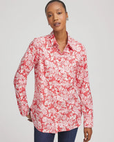 Chico's - No Iron™ Long-Sleeved Folklore-Floral Shirt