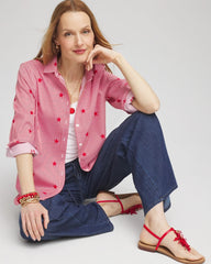 Chico's - No Iron™ Stars & Stripes Sateen Shirt