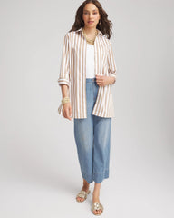 Chico's - No Iron™ Neutral Striped Tunic